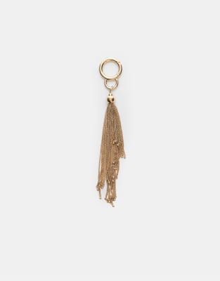 Porte-clefs avec breloque  pampilles en mtal - Dor - Stradivarius - Modalova