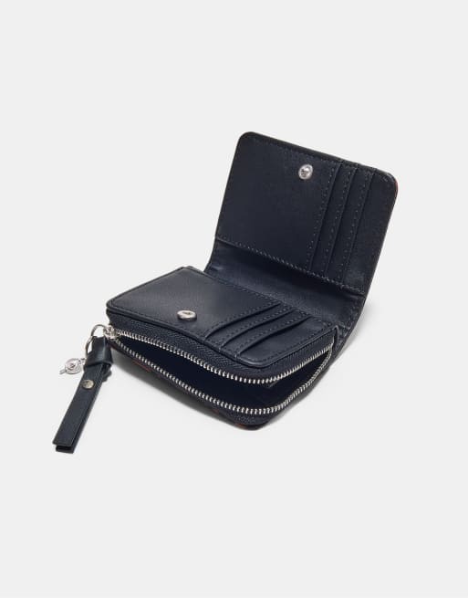 Stradivarius - Porte-monnaie à imprimé léopard avec fentes porte-cartes - Marron, 3 de 3