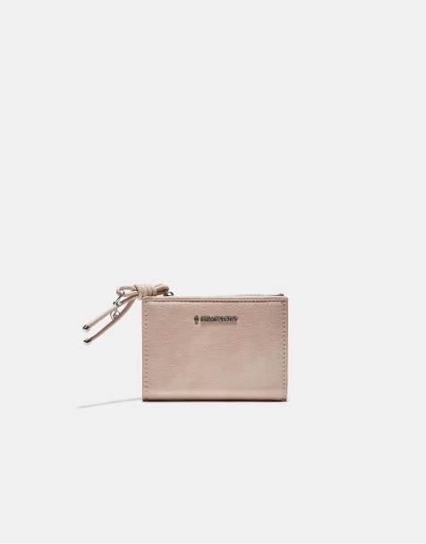 Stradivarius - Porte-monnaie et porte-cartes à languette - Écru - view 1