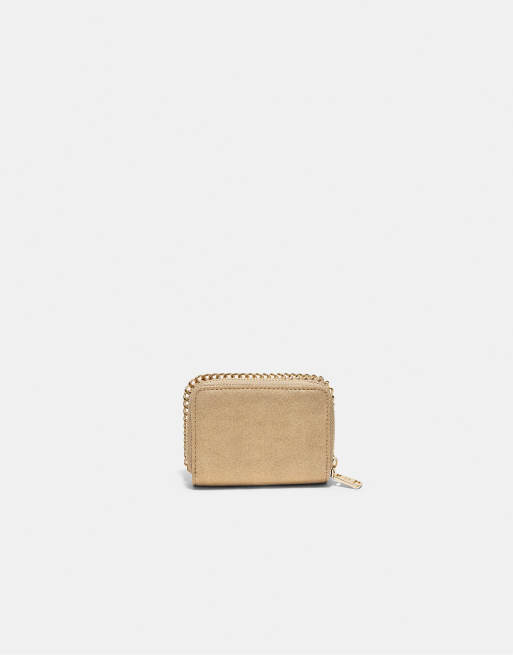 Stradivarius - Porte-monnaie et porte-cartes avec chaîne - Jaune, 2 de 4