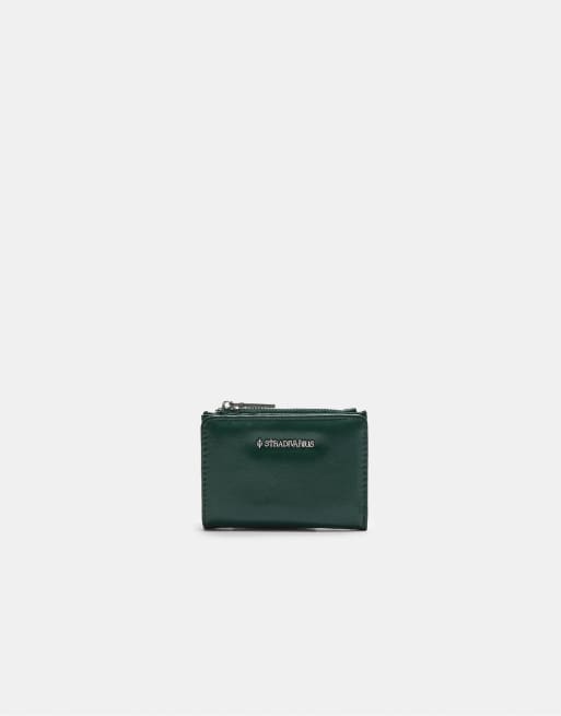 Stradivarius - Porte-monnaie zippé - Vert bouteille
