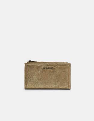 Portefeuille brillant avec fermeture clair - Stradivarius - Modalova