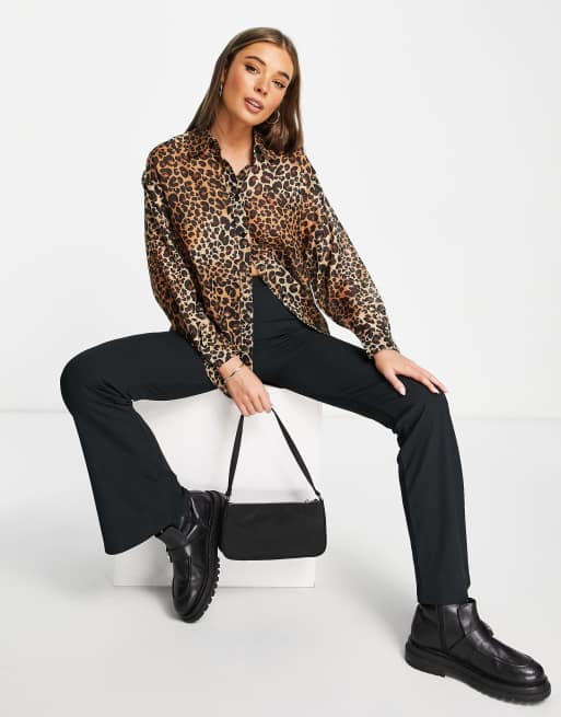 Camisa animal print discount stradivarius