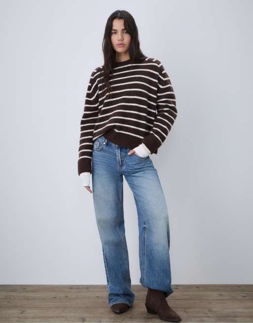 Pull léger stradivarius : Achat occasion | Pulls (femme) Stradivarius Noir Très bon état
