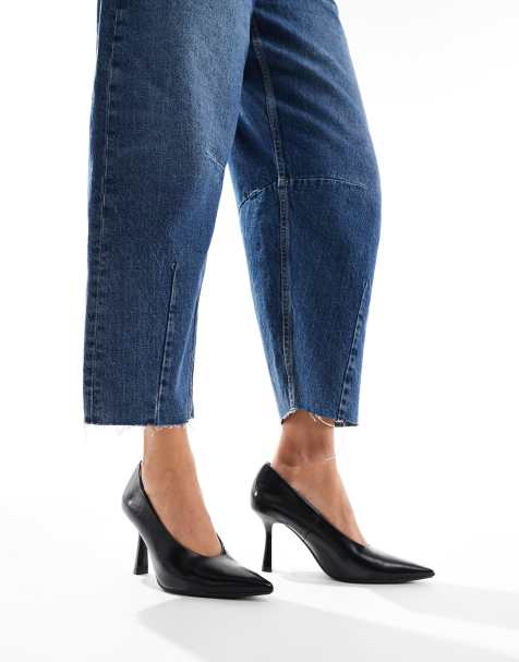 Stradivarius - Pumps met hak in zwart - view 1