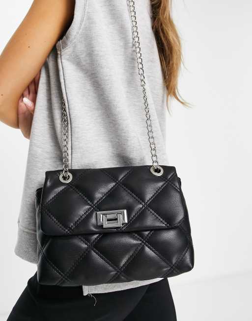 Stradivarius Croc Bag With Twist Lock Detail, $25, Asos