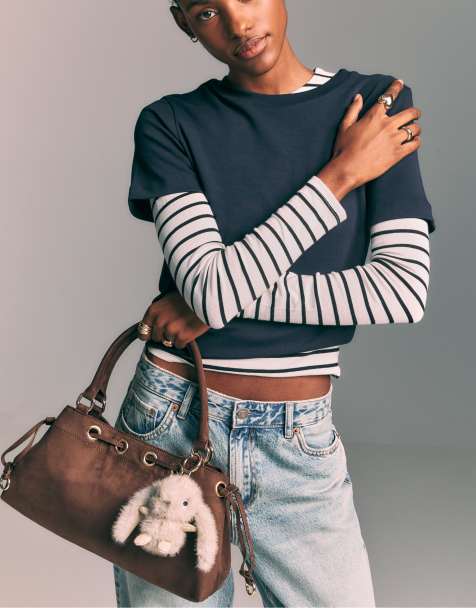 Stradivarius Rabbit charm in grey - view 1