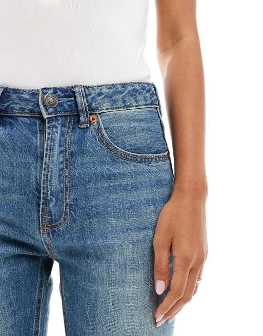 Stradivarius – Raka jeans i vintagetvätt, 4 av 5