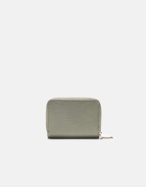 Stradivarius – Rechteckige Geldbörse in Khaki, 2 von 4