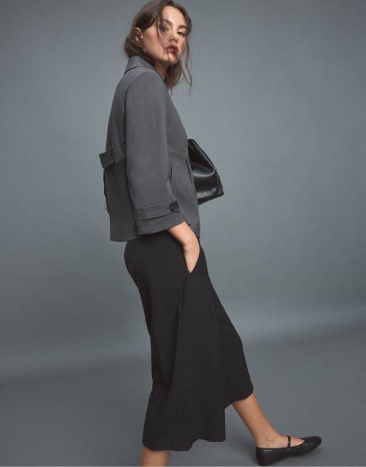 Stradivarius Retro blazer in grey, 2 of 7