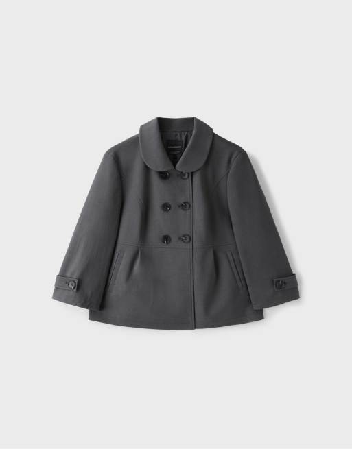 Stradivarius Retro blazer in grey, 6 of 7