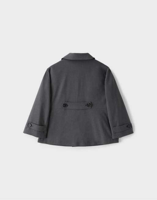Stradivarius Retro blazer in grey, 7 of 7