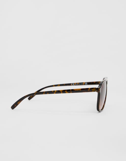 Stradivarius – Retro-Sonnenbrille in Braun, 2 von 3