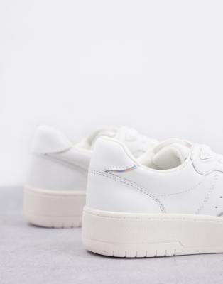 stradivarius white trainers