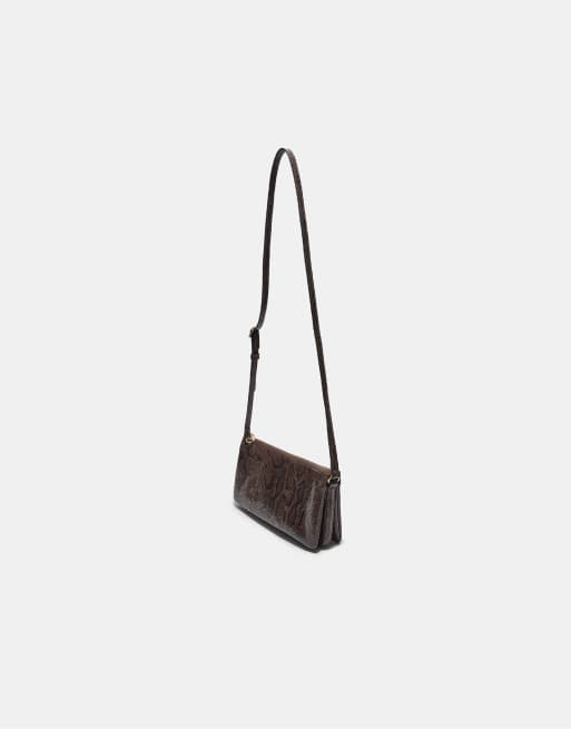 Stradivarius Retro-Umhängetasche in Braun, 4 von 4