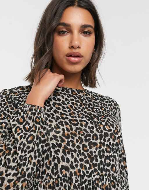 Stradivarius 2024 leopard sweater