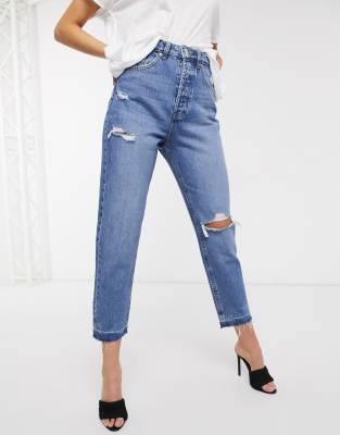 asos ripped mom jeans