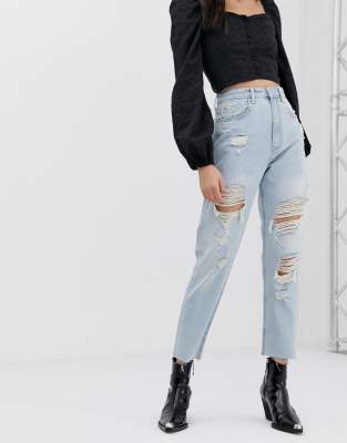 ripped mom jeans uk