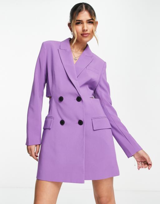 manteau violet stradivarius