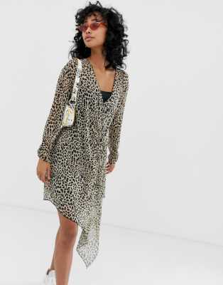 stradivarius leopard dress