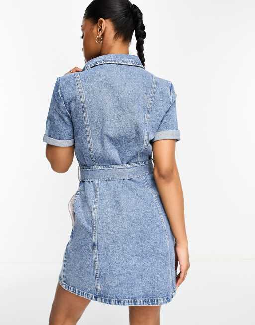 Robe jean stradivarius sale