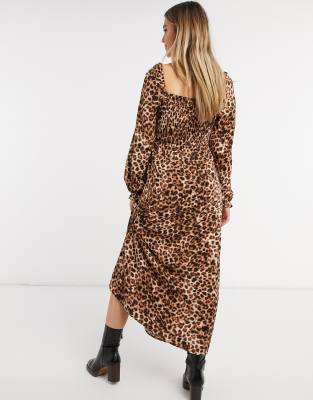 stradivarius leopard dress