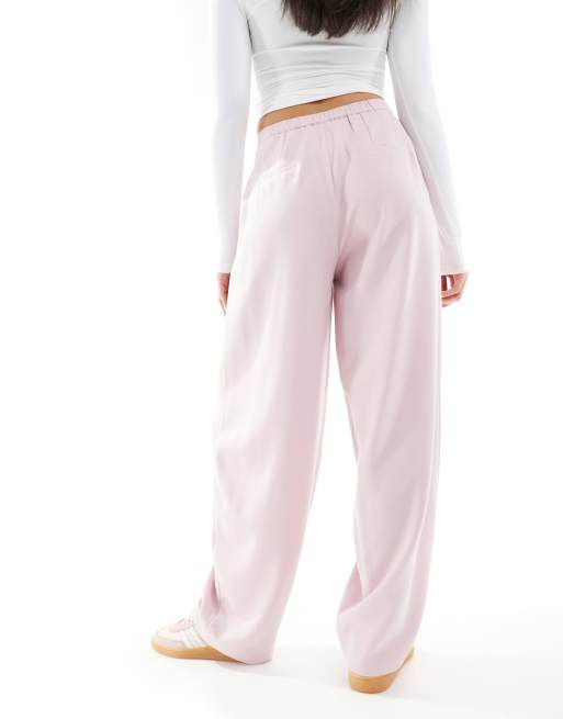 Stradivarius – Rosa, figursydda byxor med ballongben, 2 av 5