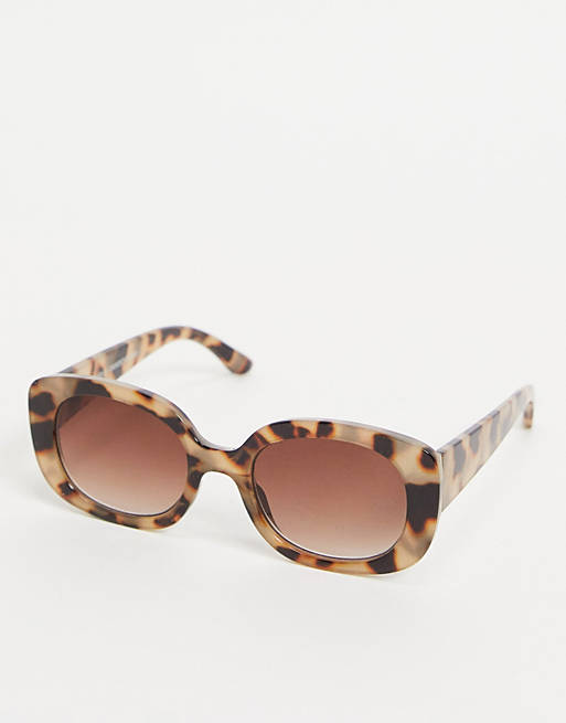 Stradivarius round frame tortoiseshell sunglasses