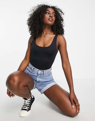 black body suit with shorts