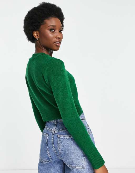 Stradivarius pull vert new arrivals