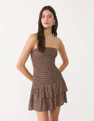 Stradivarius Ruched Mini Dress