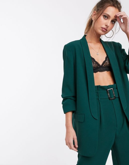 Blazer vert stradivarius new arrivals