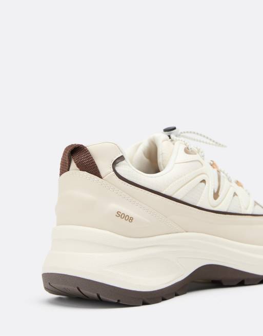 Stradivarius S008 baskets de trekking écru, 4 de 4