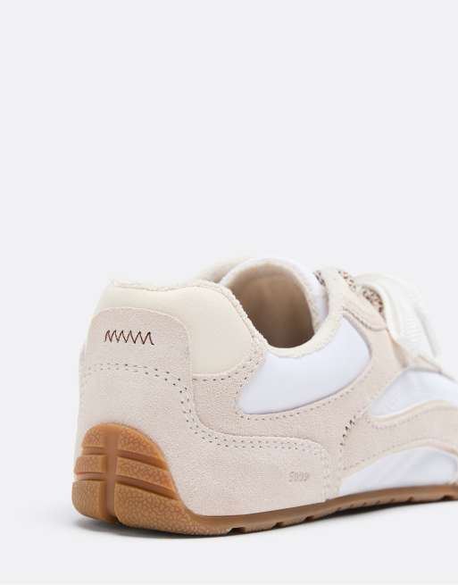 Stradivarius S009 baskets barefoot à détails en cuir écru, 7 de 7