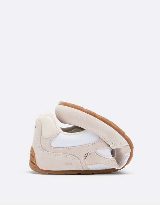 Stradivarius S009 Sneaker mit Lederdetails in Ecru, 4 von 7