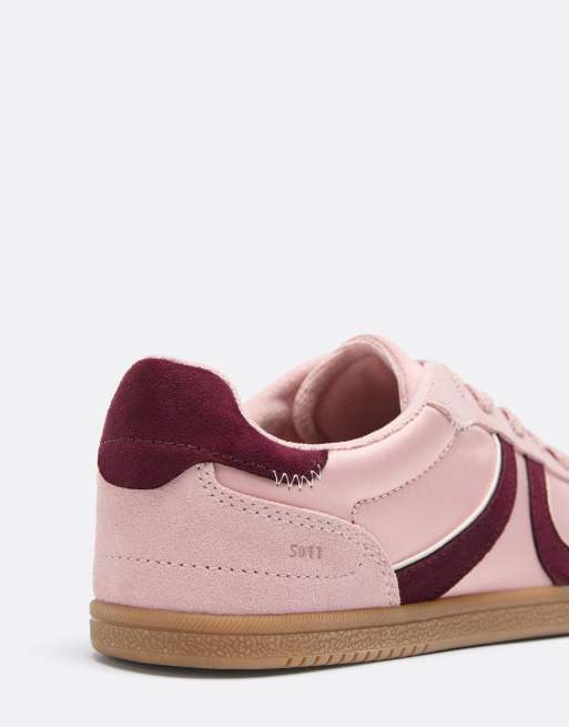 Stradivarius S011 basic retro sneakers i rosa, 6 av 6