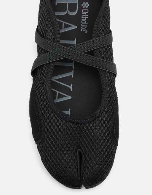 Stradivarius S032 sneaker con punta divisa nere, 4 di 6