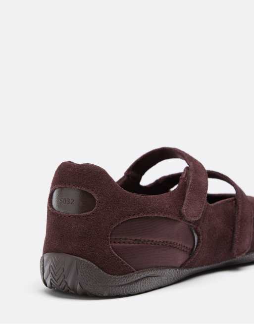 Stradivarius S032 sneakers con punta divisa marroni, 5 di 7