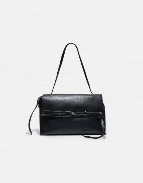 Stradivarius sac banane maxi noir - view 1