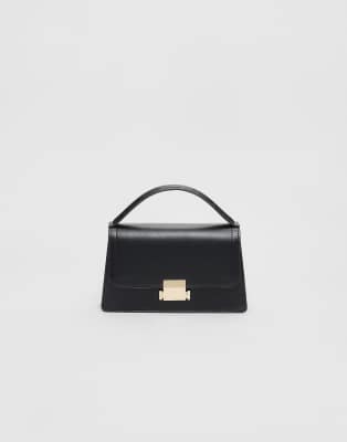 Stradivarius - Sac bandoulière à double poignée - Noir