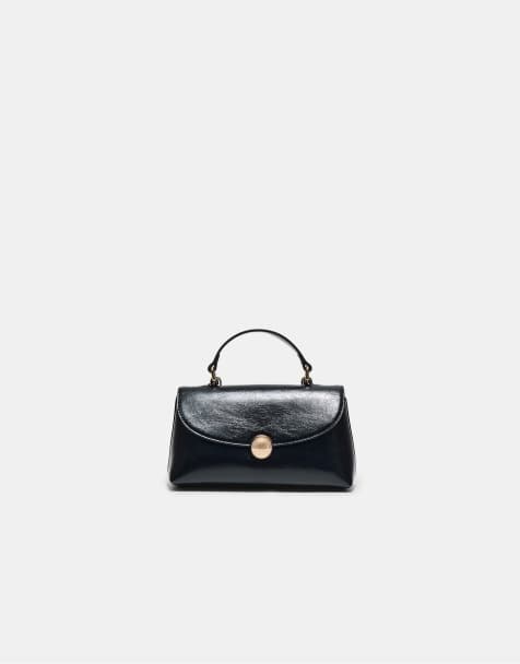 Stradivarius sac bandoulière avec fermoir boule noir - view 1