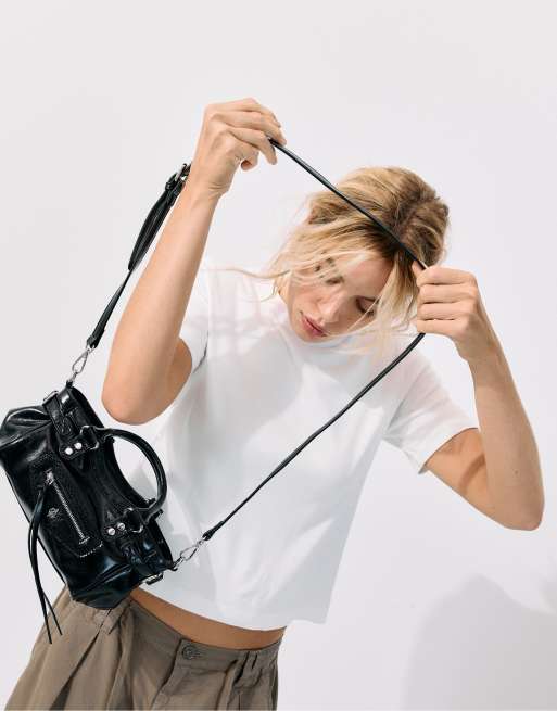 Stradivarius sac bandoulière City noir, 3 de 4