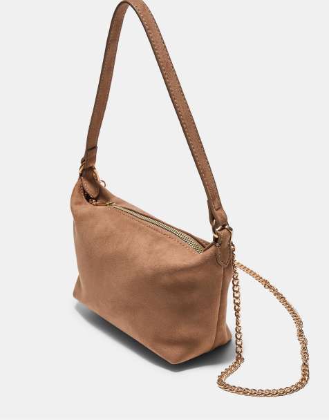 Stradivarius - Sac bandoulière doux au toucher - Caramel - view 1