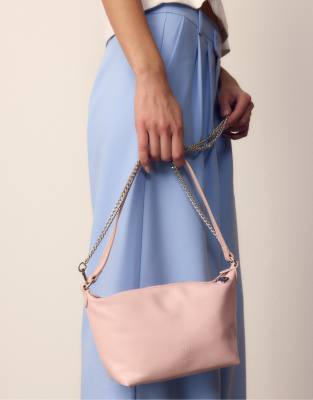 Stradivarius - Sac bandoulière doux au toucher - Rose pastel