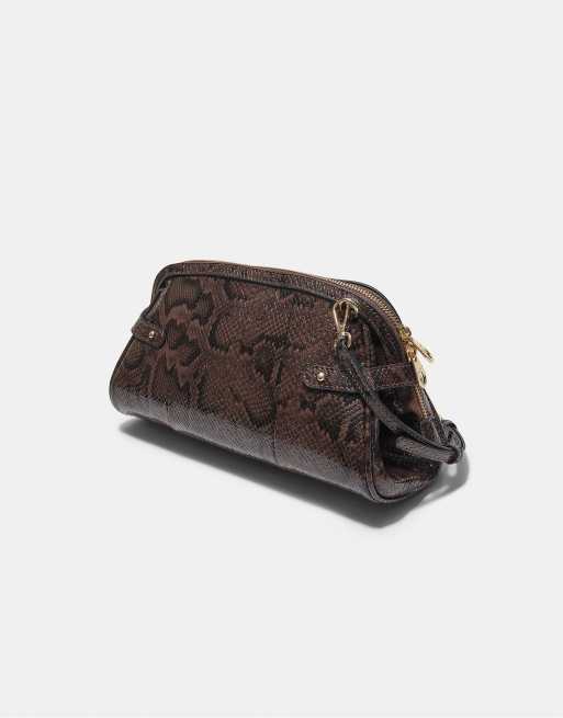 Stradivarius sac bandoulière rétro marron, 4 de 4