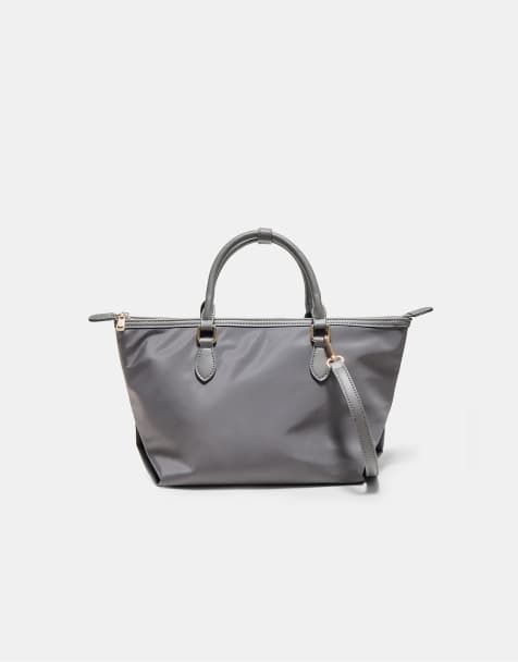Stradivarius sac bandoulière zippé gris foncé - view 1
