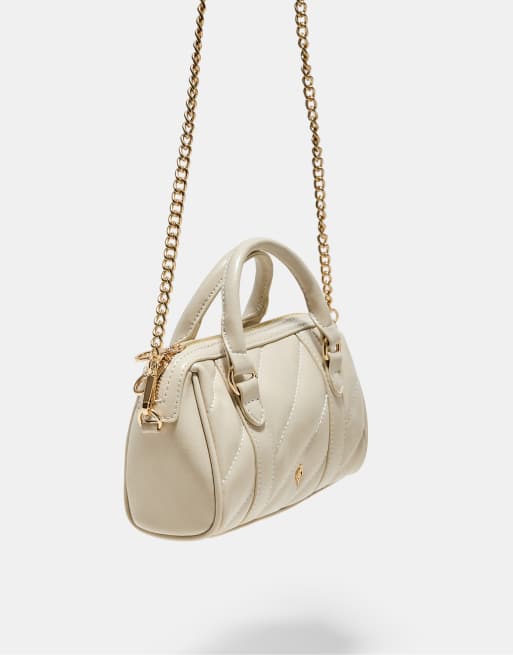 Stradivarius sac bowling matelassé écru, 4 de 4