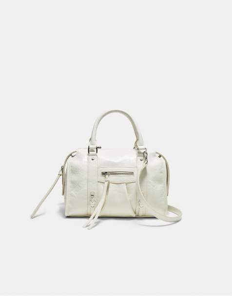 Stradivarius - Sac bowling taille moyenne - Blanc - view 1