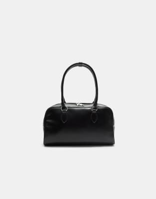 Stradivarius - Sac bowling taille moyenne - Noir