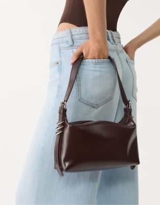 Stradivarius - Sac porté épaule à bandoulière - Marron